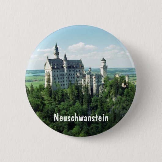 Schloss Neuschwanstein Ronde Button 5,7 Cm (Voorkant)