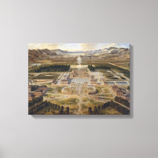 Schloss Versailles – Pierre Patel – 1668 Canvas Afdruk (Voorkant)