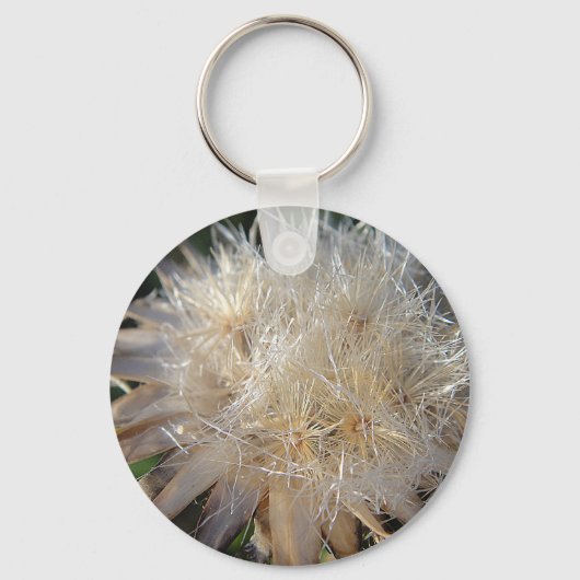 Schlüsselanhänger beiges Blumenstroh Sleutelhanger (Voorkant)