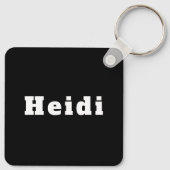 Schlüsselanhänger mit Namen Heidi Sleutelhanger (Achterkant)