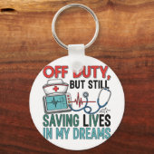 Schlüsselanhänger Nurse off Duty Sleutelhanger (Achterkant)