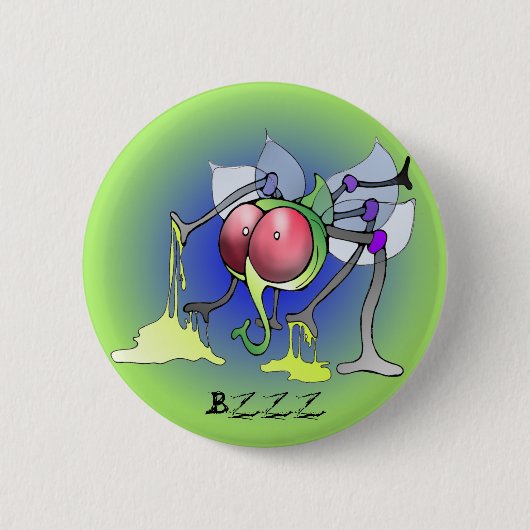 Schmeissfliege, Schmeißfliege, fly, flies, button (Voorkant)