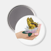 Schmetterling in de hand magneet (Voorkant / Achterkant)