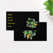 Schmetterling mit Sternchen, Regentropfen, Blätter (Bureau)