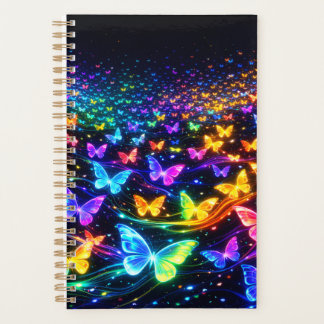 Schmetterling Notizblock neon