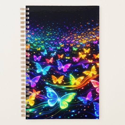 Schmetterling Notizblock neon (Devant)