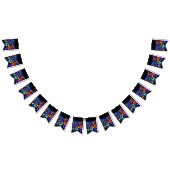 Schmetterlings wimpl in Neonfarben Vlaggetjes (Alle)