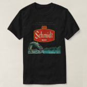 Schmidt Beer Retro Defunct Vist Natuur T-shirt (Design voorkant)