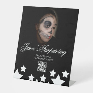 Schminkclown Kinderfeestje Verhuur  Reclamebord Met Voetstuk