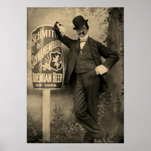 Schmitt & Schwanenfluegel Brewery Vintage Poster