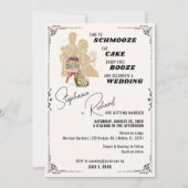 Schmooze et Booze Fun Faire-part de mariage (Devant)