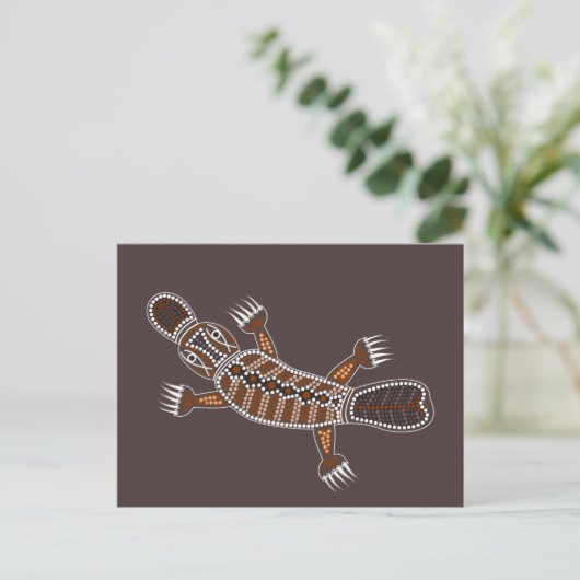 Schnabeltier oder Platypus Briefkaart (Staand voorkant)