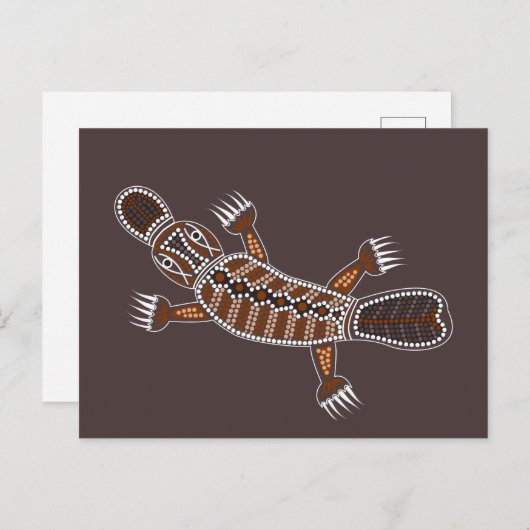 Schnabeltier oder Platypus Briefkaart (Voorkant / Achterkant)
