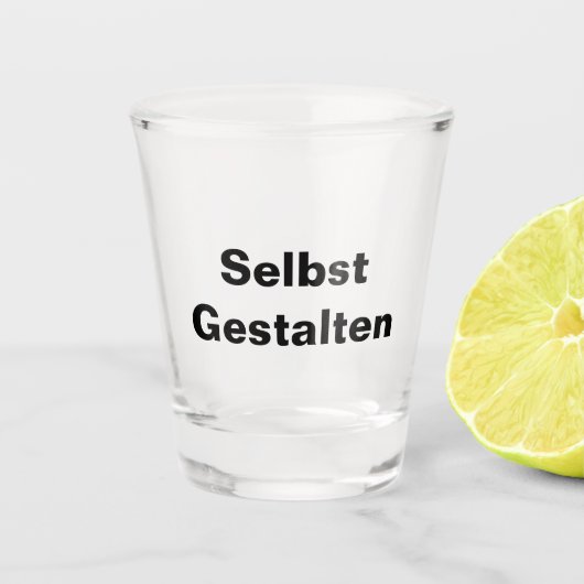 Schnapsglas Shotglas Selbst Gestalten - Vorlage Shot Glas (Voorkant)