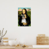 Schnauzer 11N - Mona Lisa Poster (Keuken)