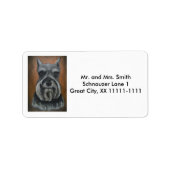 Schnauzer Adresetiketten No. 4 Etiket (Voorkant)