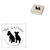 Schnauzer-adresstempel Rubberstempel (Gestempeld)