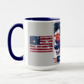 Schnauzer American Hero Coffee Mug (Gauche)