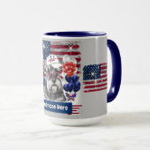 Schnauzer American Hero Coffee Mug (Devant droit)