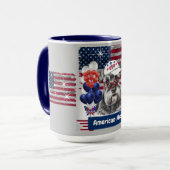 Schnauzer American Hero Coffee Mug (Devant gauche)