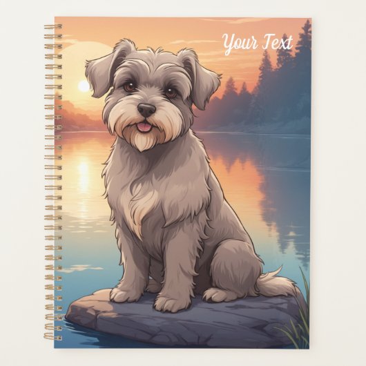 Schnauzer au bord du lac (Devant)