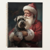 Schnauzer avec Noël Festif du Père Noël (Devant)
