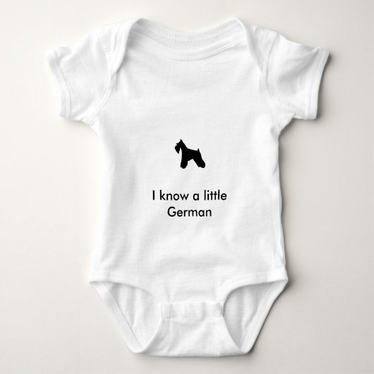 Schnauzer Baby Shirt (Voorkant)