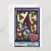 Schnauzer be mijn Valentijn hart Feestdagenkaart (Voorkant / Achterkant)