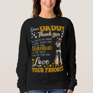 Schnauzer Beste papa bedankt dat je mijn papa bent Trui