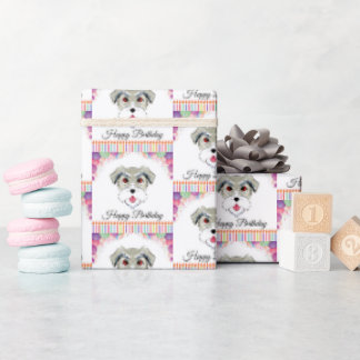 Schnauzer Birthday Cadeaupapier