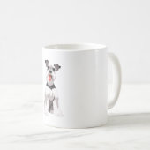 Schnauzer blanc illustration Mug (Devant droit)