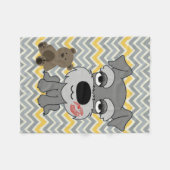Schnauzer Blanket Fleece Deken (Voorkant (Horizontaal))