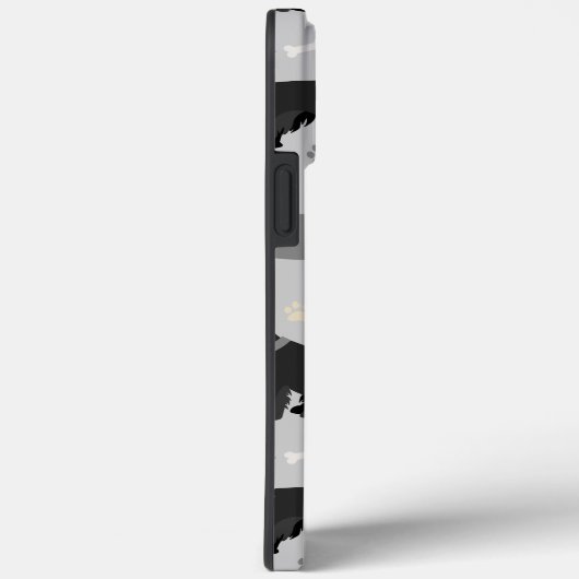 Schnauzer Bones and Paws Coque-Mate coque iphone (Verso / Droite)