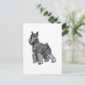 Schnauzer Briefkaart (Staand voorkant)
