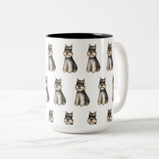 Schnauzer Café Mug (Devant droit)