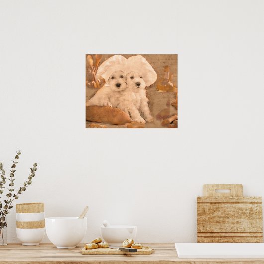 Schnauzer Chefs Kitchen Print (Keuken)