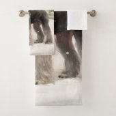 Schnauzer Chien à Noël de neige (En situation)