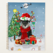 Schnauzer Chien à Noël de neige (Devant)