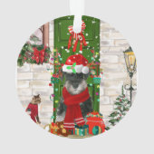 Schnauzer Chien Noël (dos)