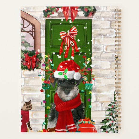 Schnauzer Chien Noël (Dos)