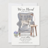 Schnauzer Chien Nous avons déplacé Faire-part (Devant)