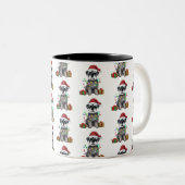 Schnauzer Christmas Coffee Cup Mug (Devant droit)