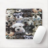 Schnauzer collage mousepad muismat (Met muis)