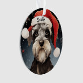 Schnauzer Custom Christmas Orament (devant)