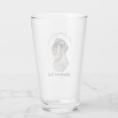 Schnauzer Dad Glass Tumbler (Achterkant)