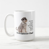 Schnauzer Dad Mug (Gauche)