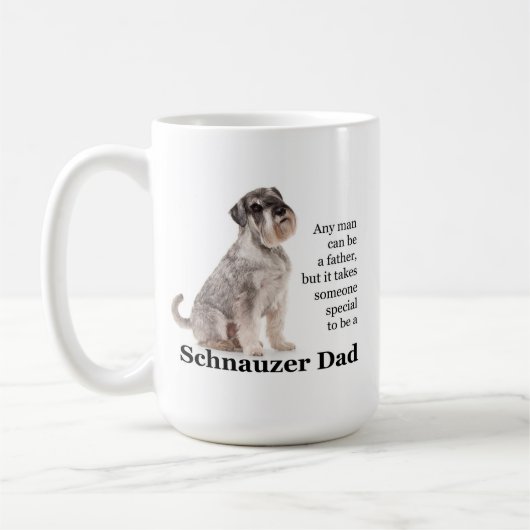 Schnauzer Dad Mug (Gauche)