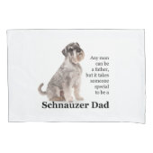 Schnauzer Dad Pillowcase Kussensloop (Voorkant)