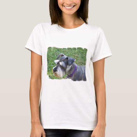Schnauzer Dames T-Shirt (Voorkant)