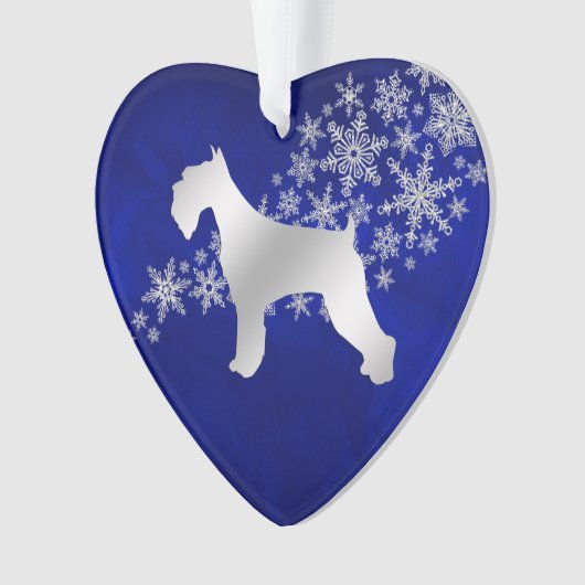 Schnauzer de flocons d'argent bleu (devant)